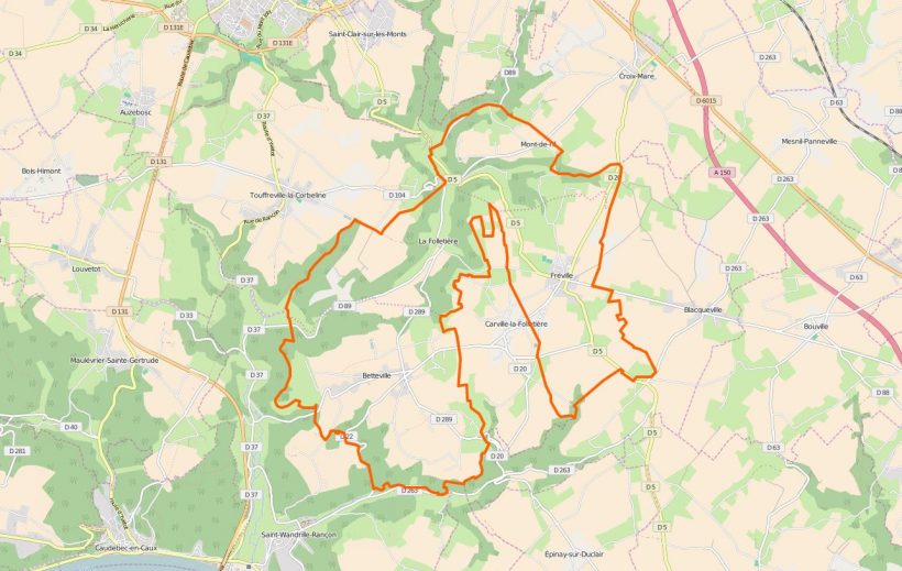 Limites territoriales de Saint Martin de l'If