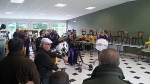 8 mai 2017 : la fanfare anime le vin d'honneur